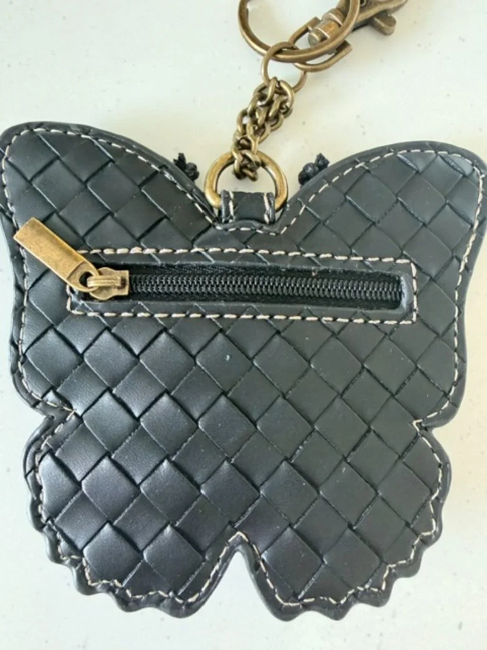 Chala Blue Butterfly Bag Charm Coin Pouch
